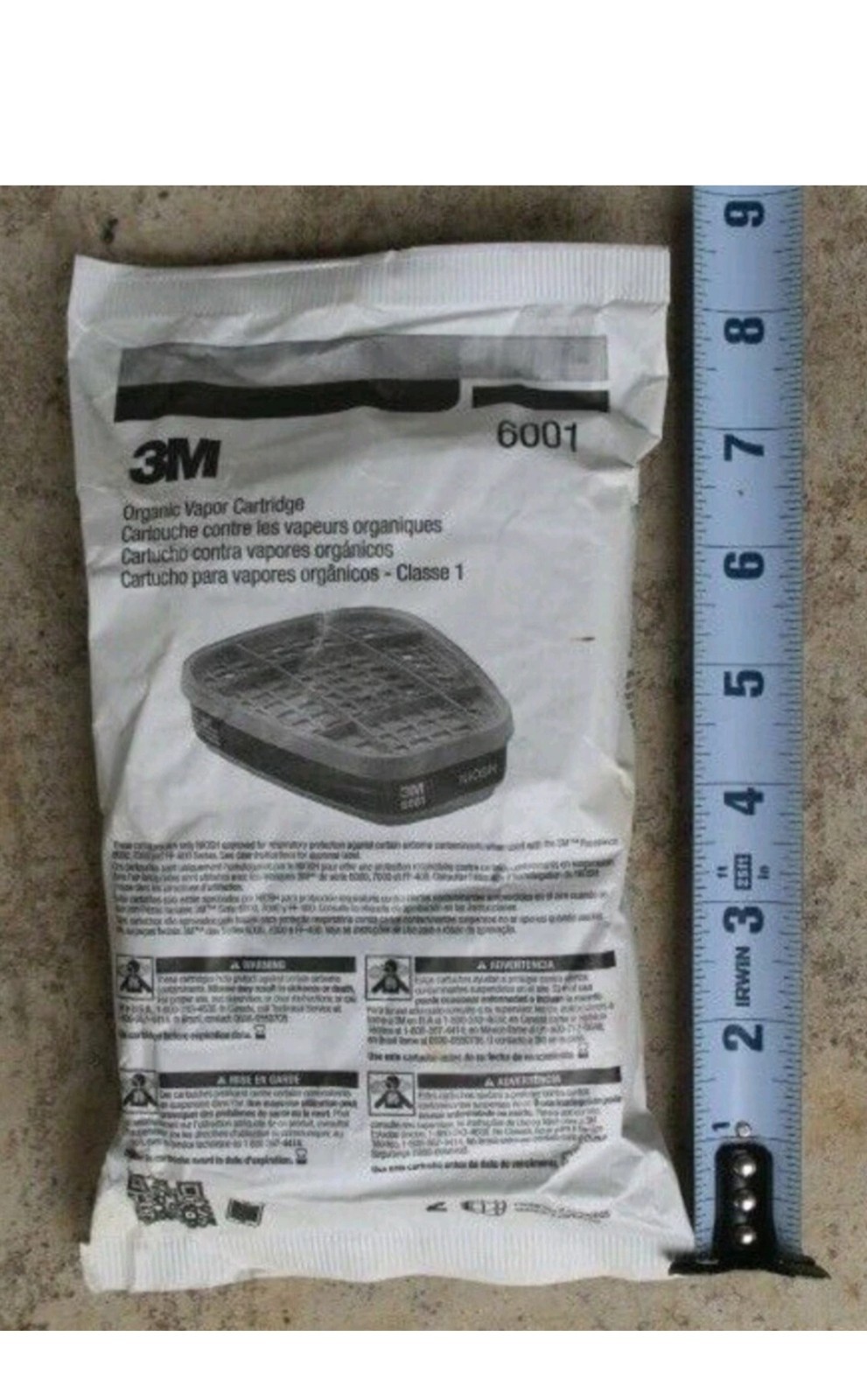 10 Packs.3M 6001 Organic Vapor Replacement Respirator Cartridge Filters Paint