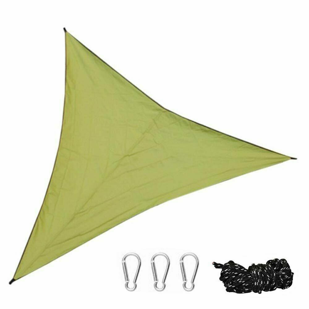 10x10x10 FT Sun Shade Sail Triangle UV Block Durable Awning Canopy Waterproof