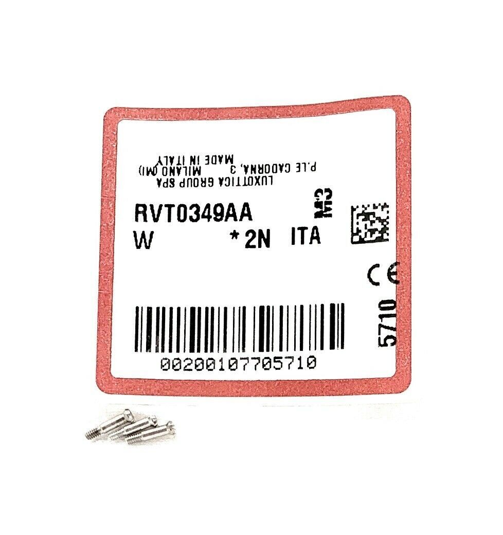 New Authentic RAYBAN RB2140 Wayfarer Replacement Temple Silver Hinge Screws (3)