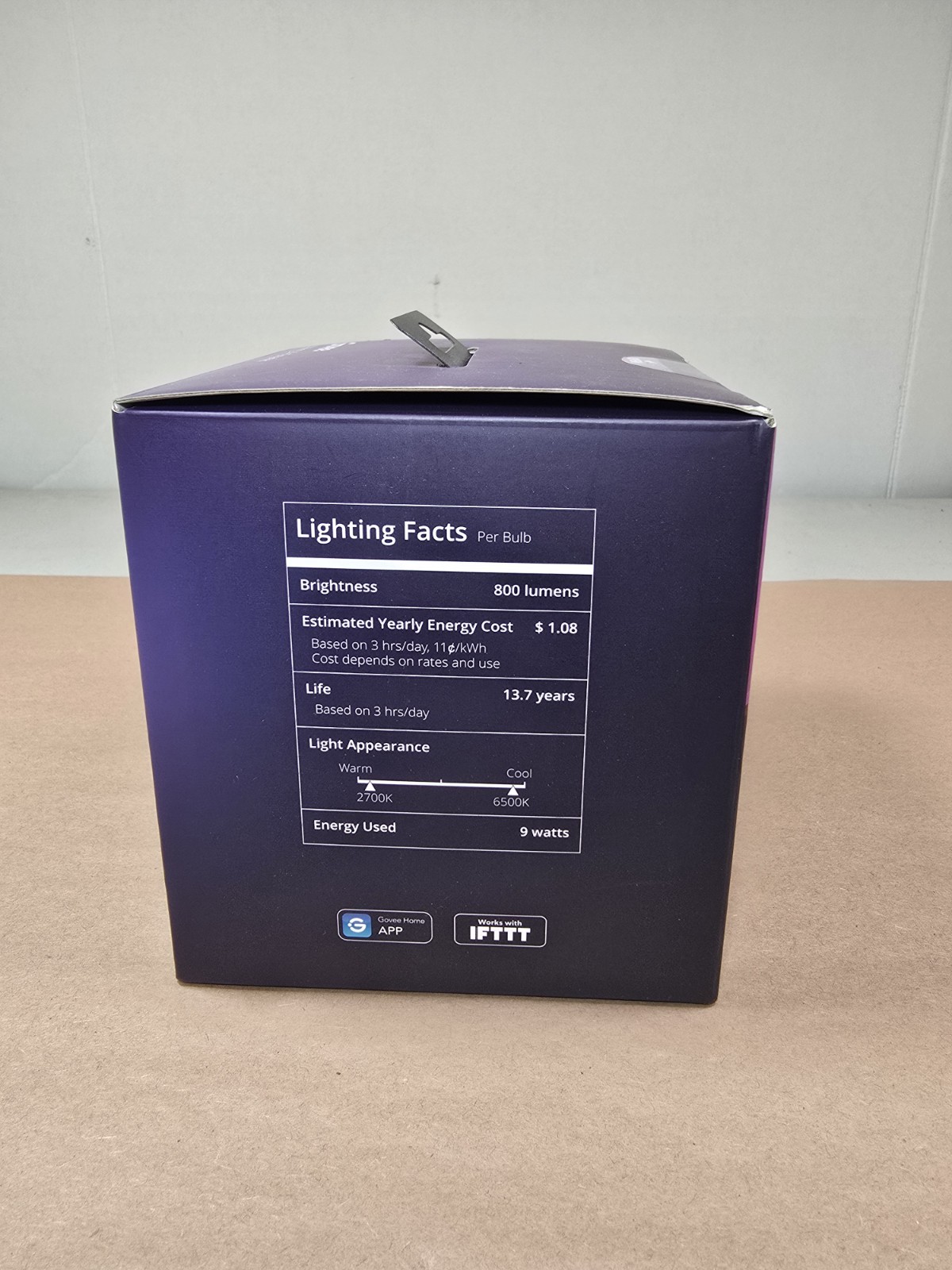 Govee Wi-Fi 800LM RGBWW 4pk LED Bulb: Home Theater Accessories New Sealed