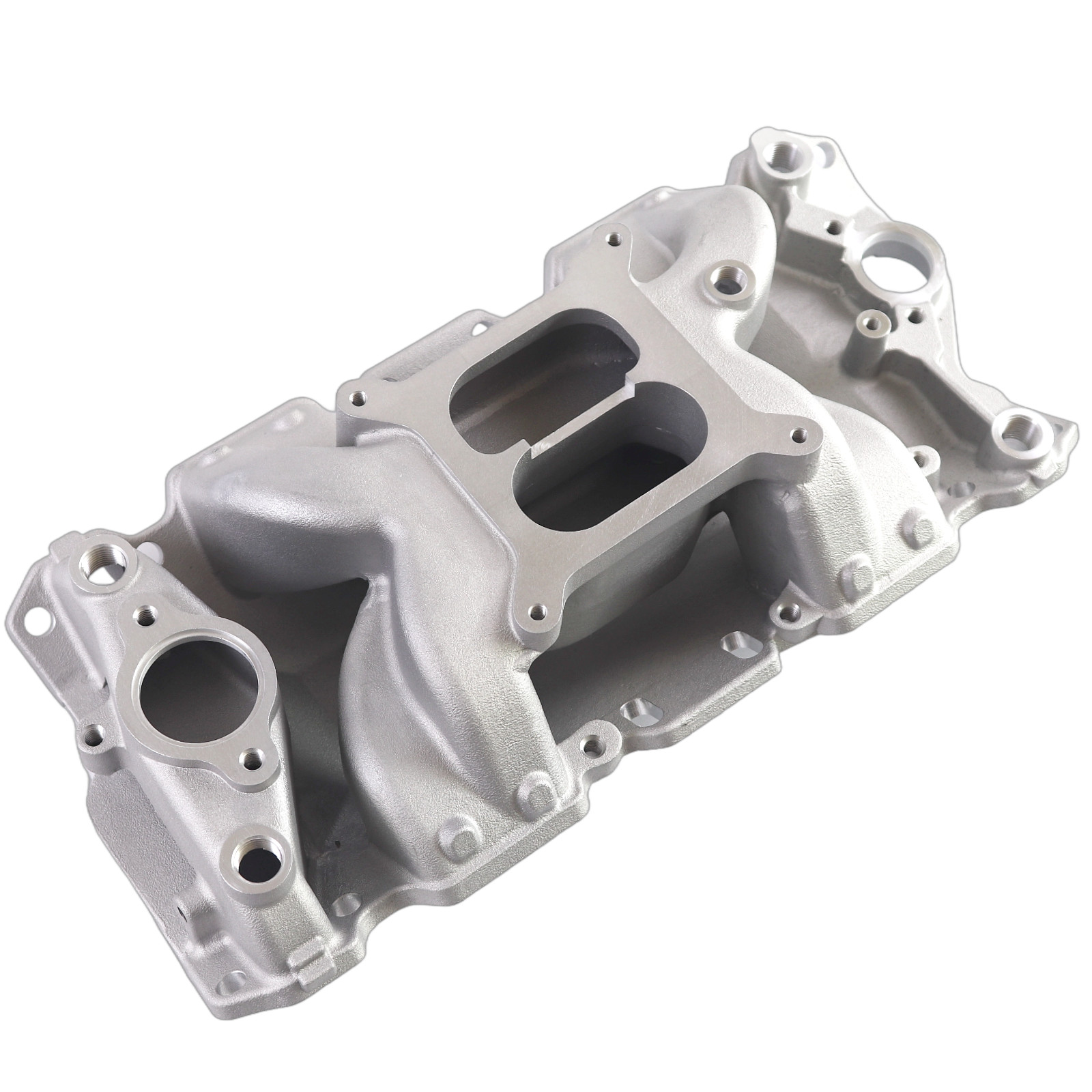 Dual Plane RPM Air-Gap Intake Manifold 7501 For Chevy Small Block 55-86 262-400