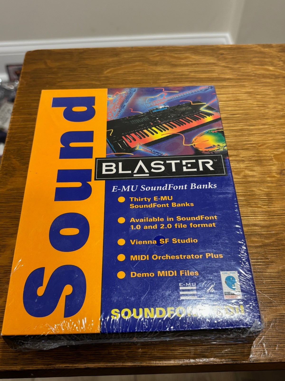 Creative Sound Blaster E-MU SoundFont Banks Software New Sealed Vintage PC