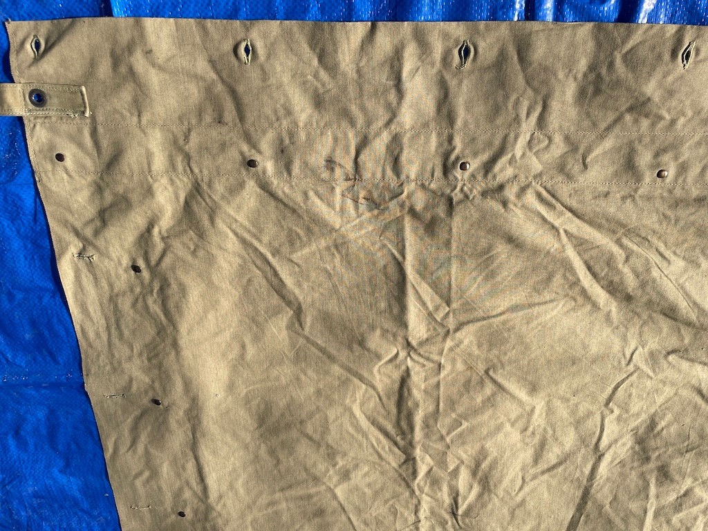 Original M1910 US Military Shelter Half EARLY RARE WW1 Doughboy Pre WW2 Tent Pup