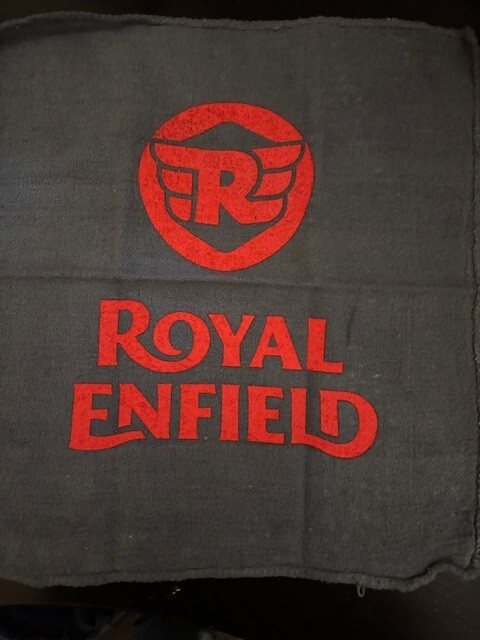 Royal Enfield Motorcycle Towel & STICKER SET