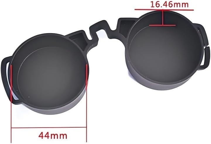 Universal Binocular Lens Covers - 10X42 Rubber Caps | Protective Objective & Eye