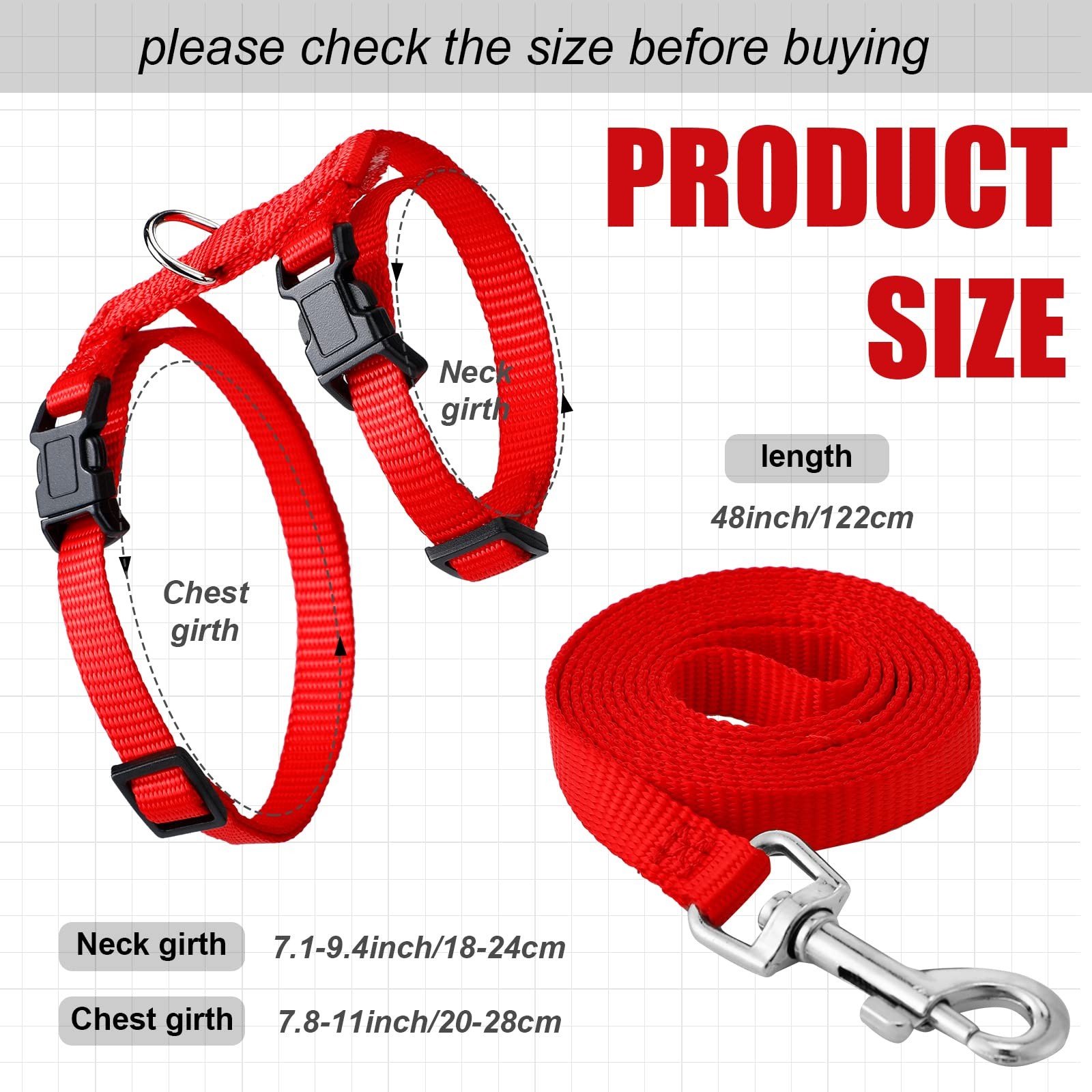 6 Pcs Ferret Clothes Accessories Include Ferret Leash and Harness Set Safe Pe...