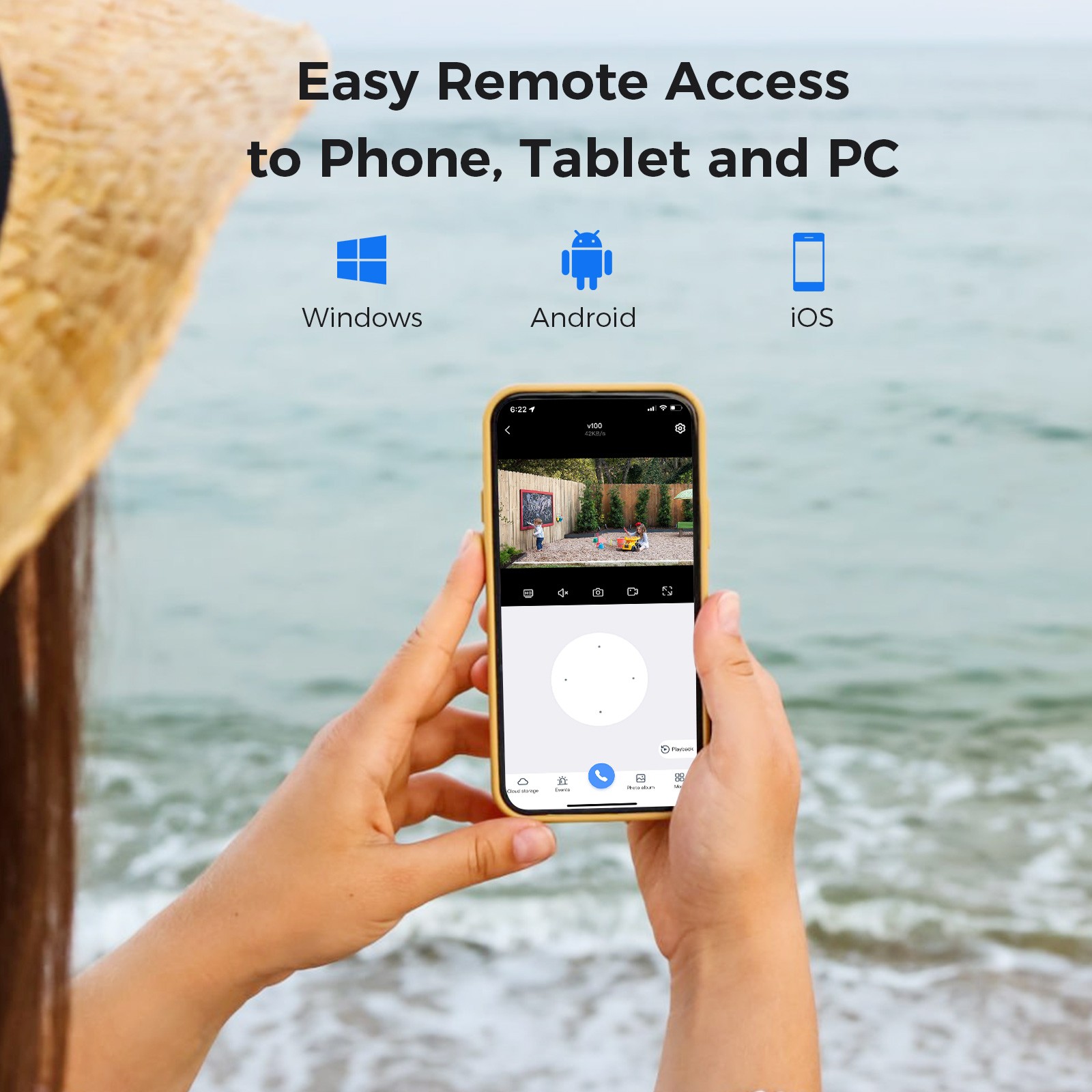 Hiseeu 8MP 10CH 10''Touch Screen NVR WiFi Outdoor Security Camera System HDD Lot