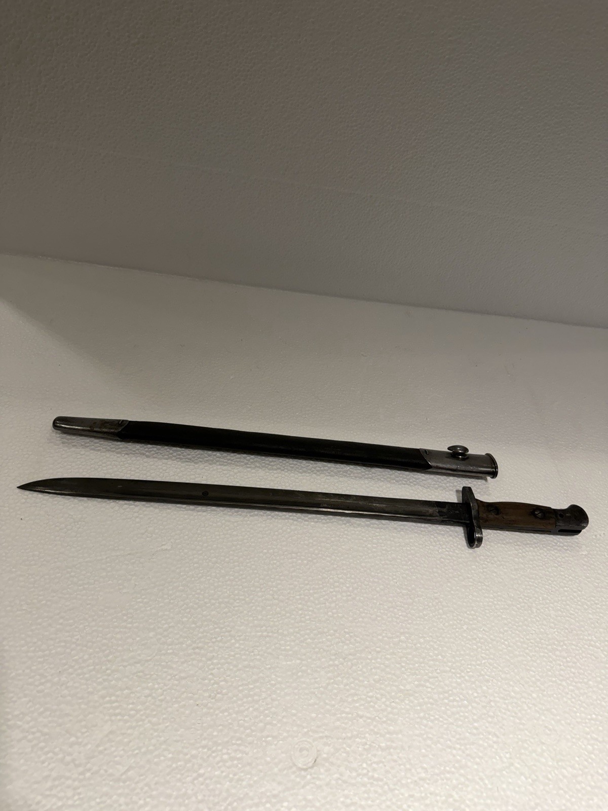 WWI WWII British English Pattern 1907 Rifle Bayonet Knife & Scabbard