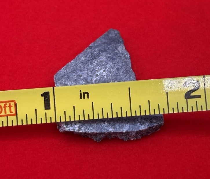 Amgala 001 Martian Meteorite Slice, Shergottite Mars Rock, Rare Meteorite, 1.91g