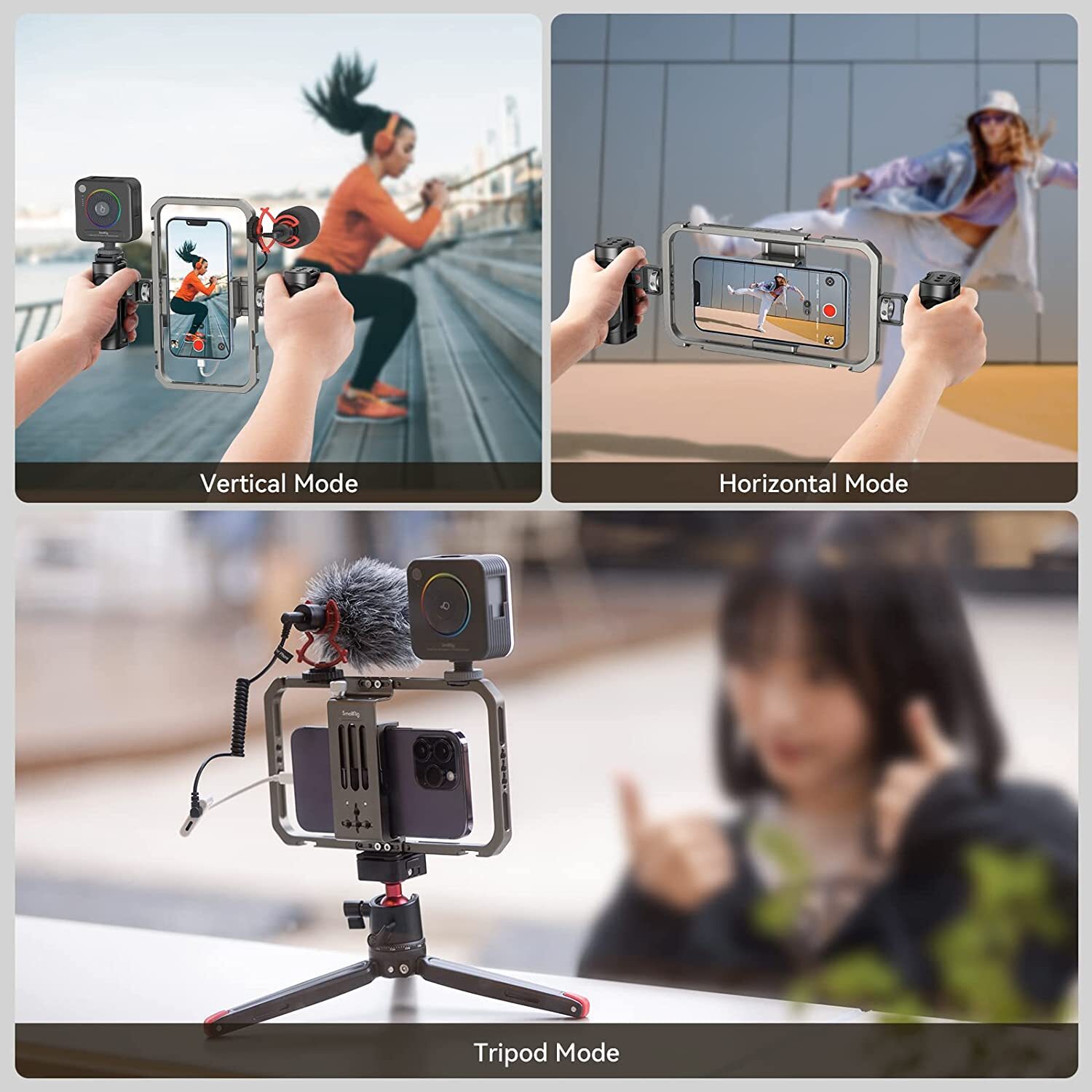 SmallRig Universal Phone Cage Smartphone Video Rig for iPhone 16 Pro/Pro Max