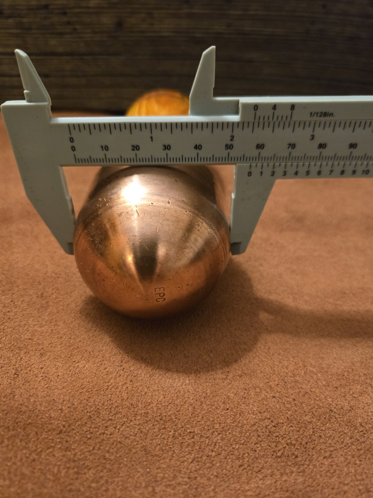 2-1/8" 1lb-10Oz Lead Filled CopperBopper,Osage,Flint knapping tools,Handmade