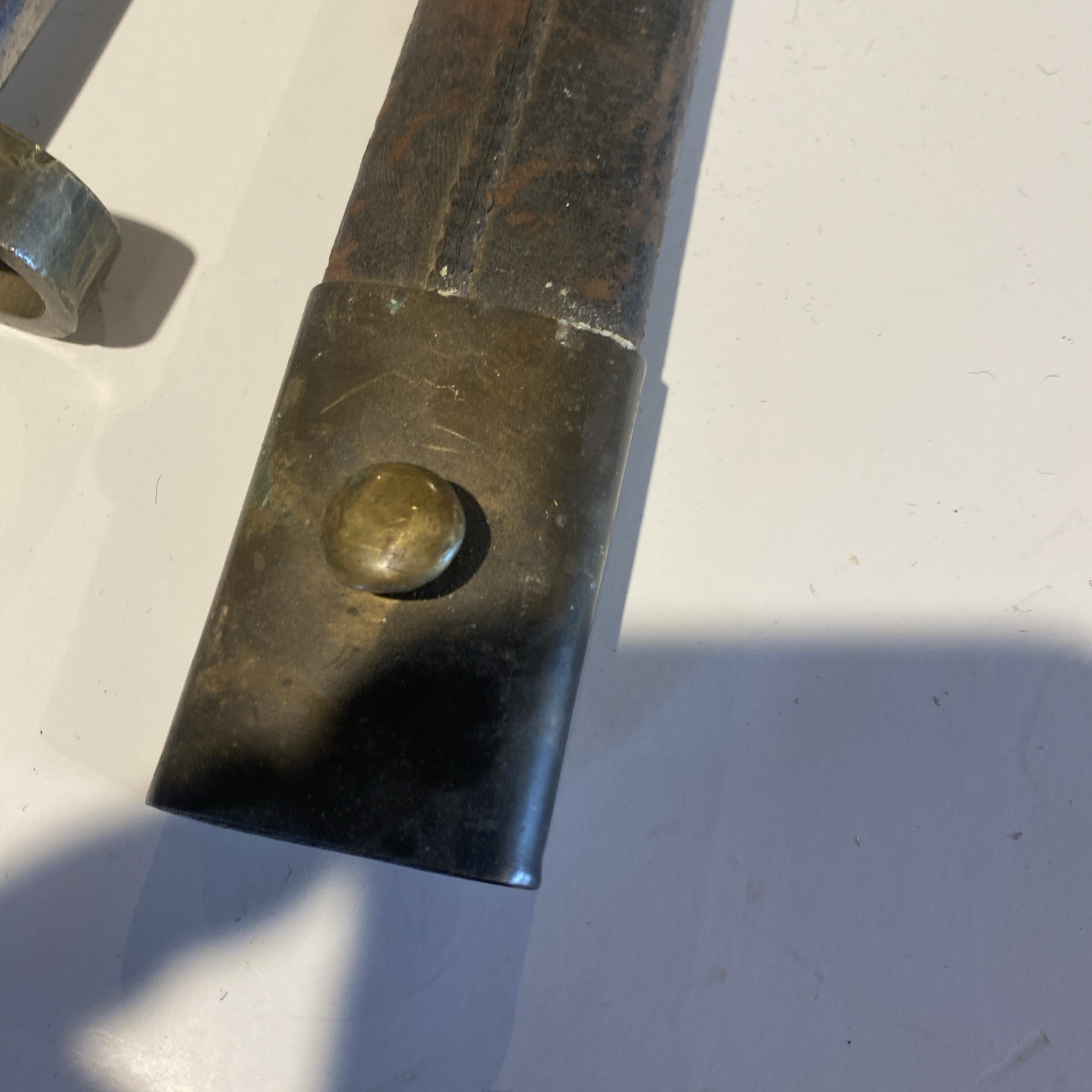 US Navy Rifle Model 1861 Collins Plymouth Whitneyville Saber Bayonet + Scabbard