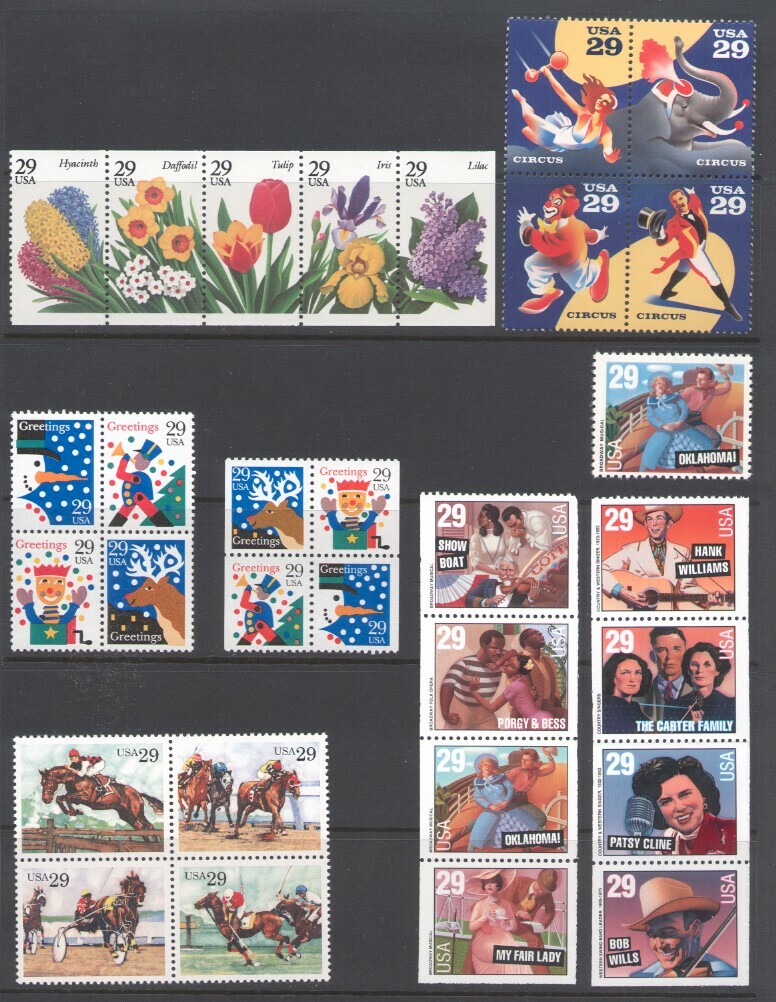 1993 U.S. COMMEMORATIVE YEAR SET *91 STAMPS* INCL WWII SHEET & PRIORITY MINT-NH