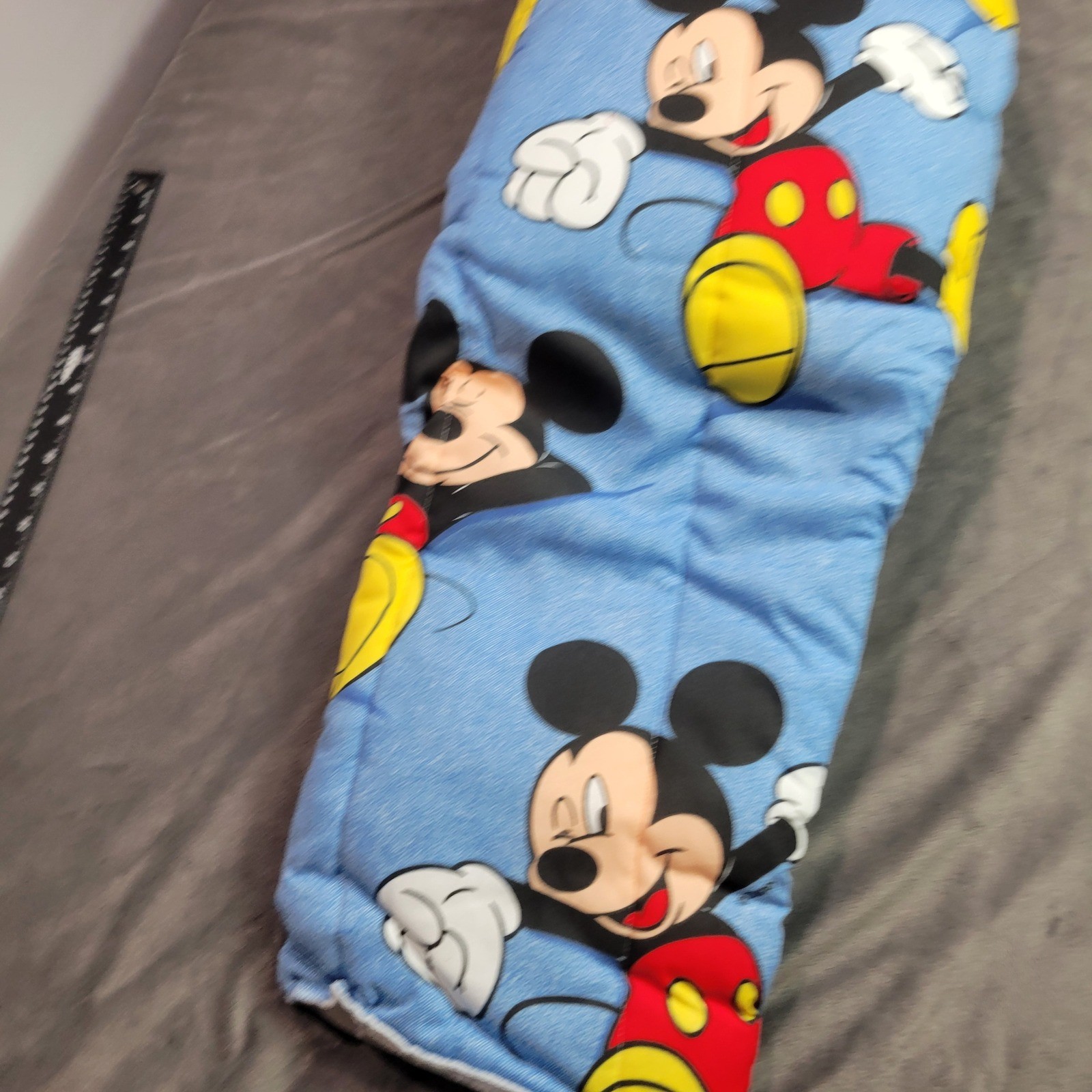 Disney Mickey For Kids Nap Mat Set with Pillow and Backpack Blue Vintage USA