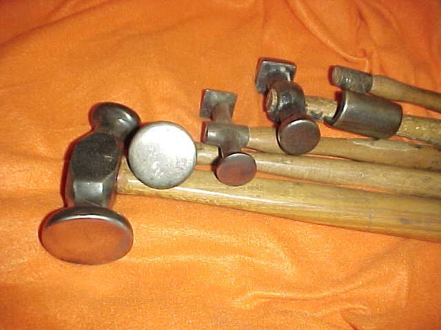 Auto Body Blacksmith Tinsmith 5 Hammers Dolly Anvil Metalworking Hand Tools