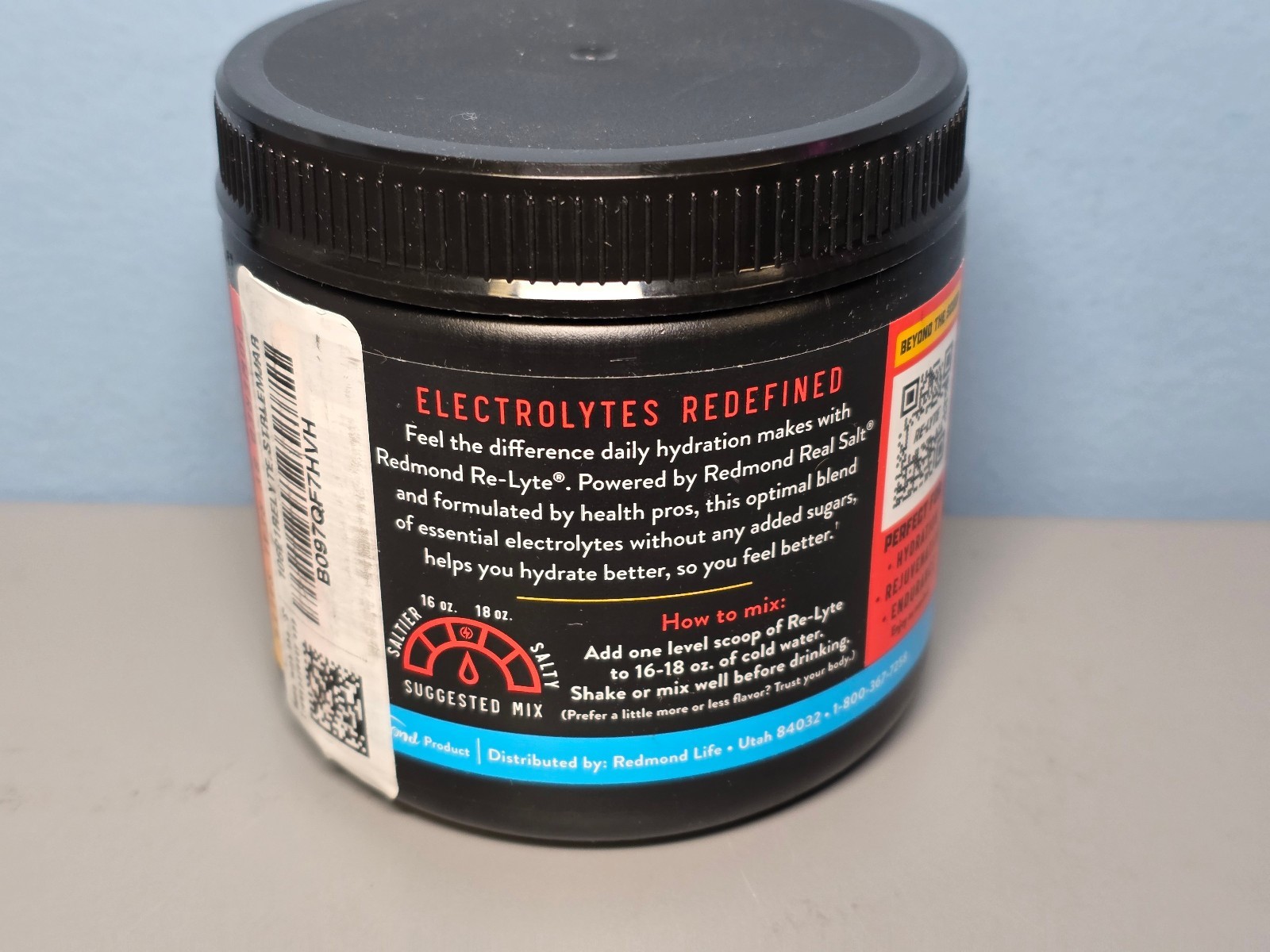 REDMOND Re-Lyte Hydration Electrolyte Mix Strawberry Lemonade 13.4oz Exp 5/2030