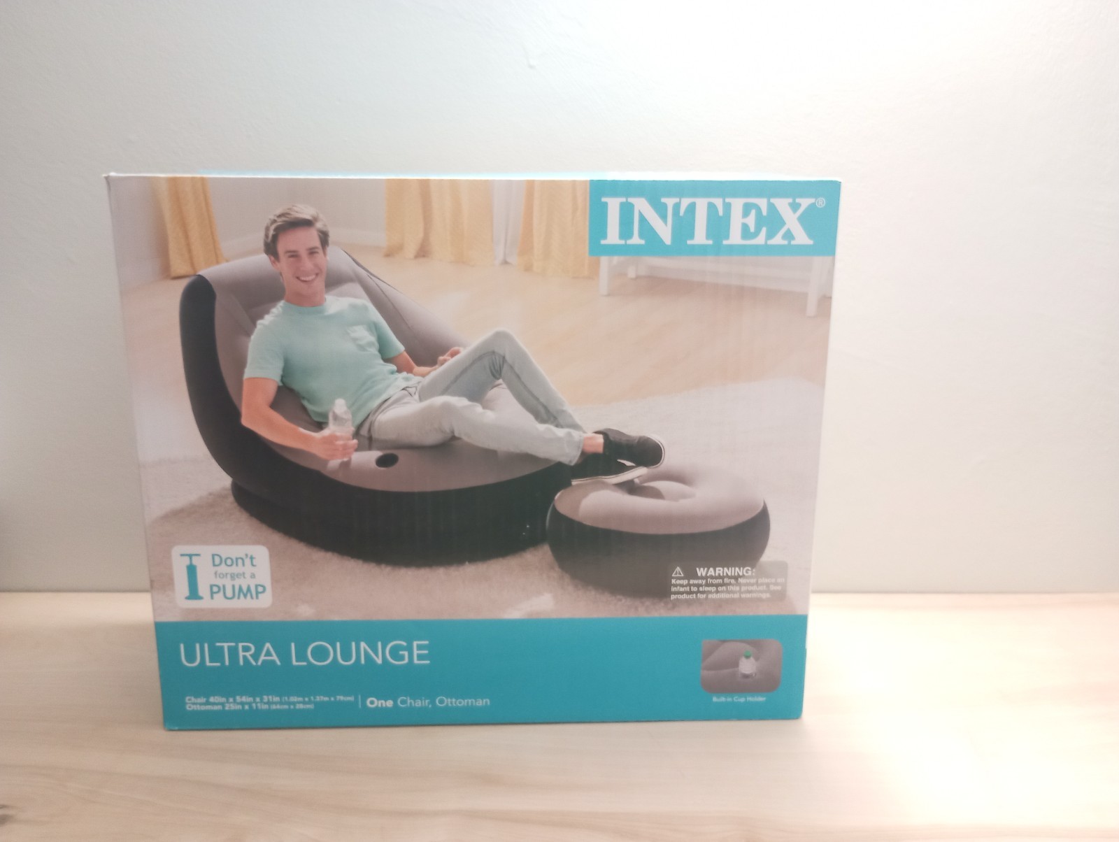 Intex Lounge Ultra inflatable lounge chair-New
