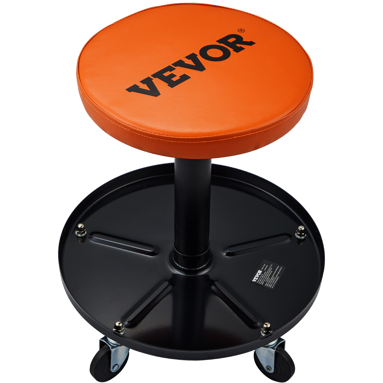 VEVOR Adjustable Mechanics Rolling Creeper Seat Stool Tool Tray for Shop Garage