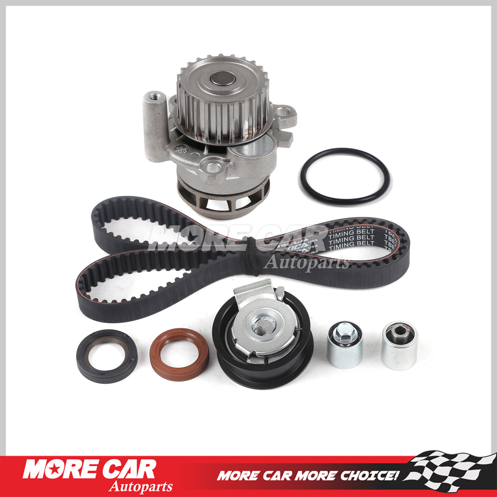 Timing Belt Kit Water Pump Fit 2005-2015 Audi A3 A4 Volkswagen Jetta Passat 2.0L