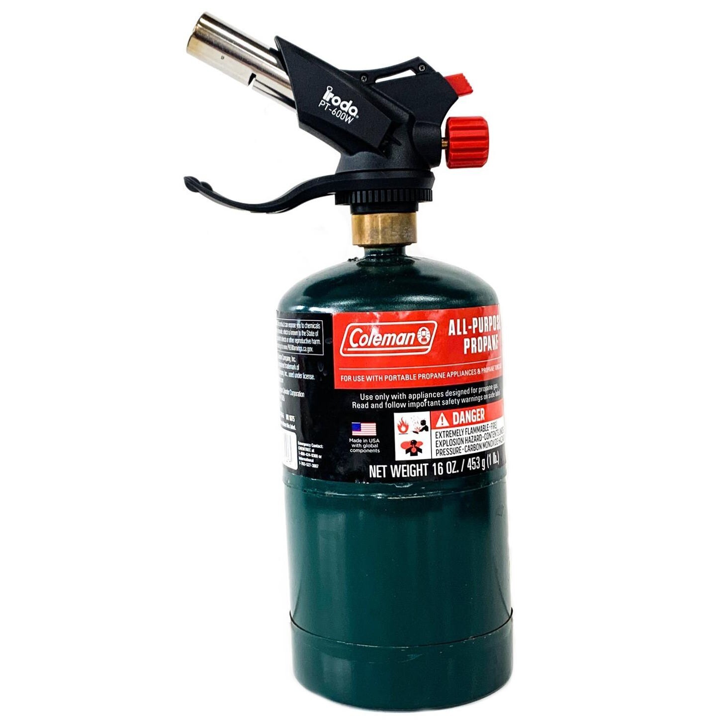 Iroda PT-600W High Output Torch Head | Used with MAP/Pro Gas or Propane Canister