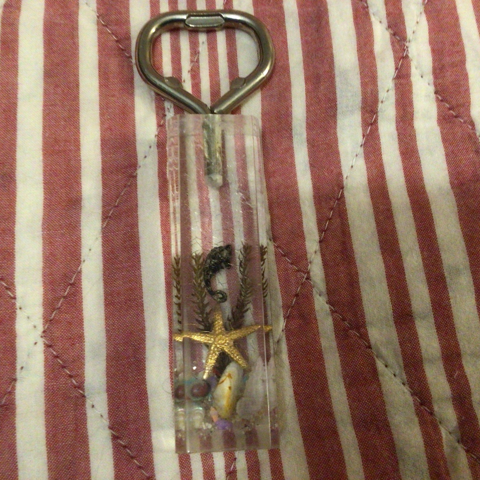 Vintage Florida Decorative Clear Acrylic/Lucite Handled Souvenirs