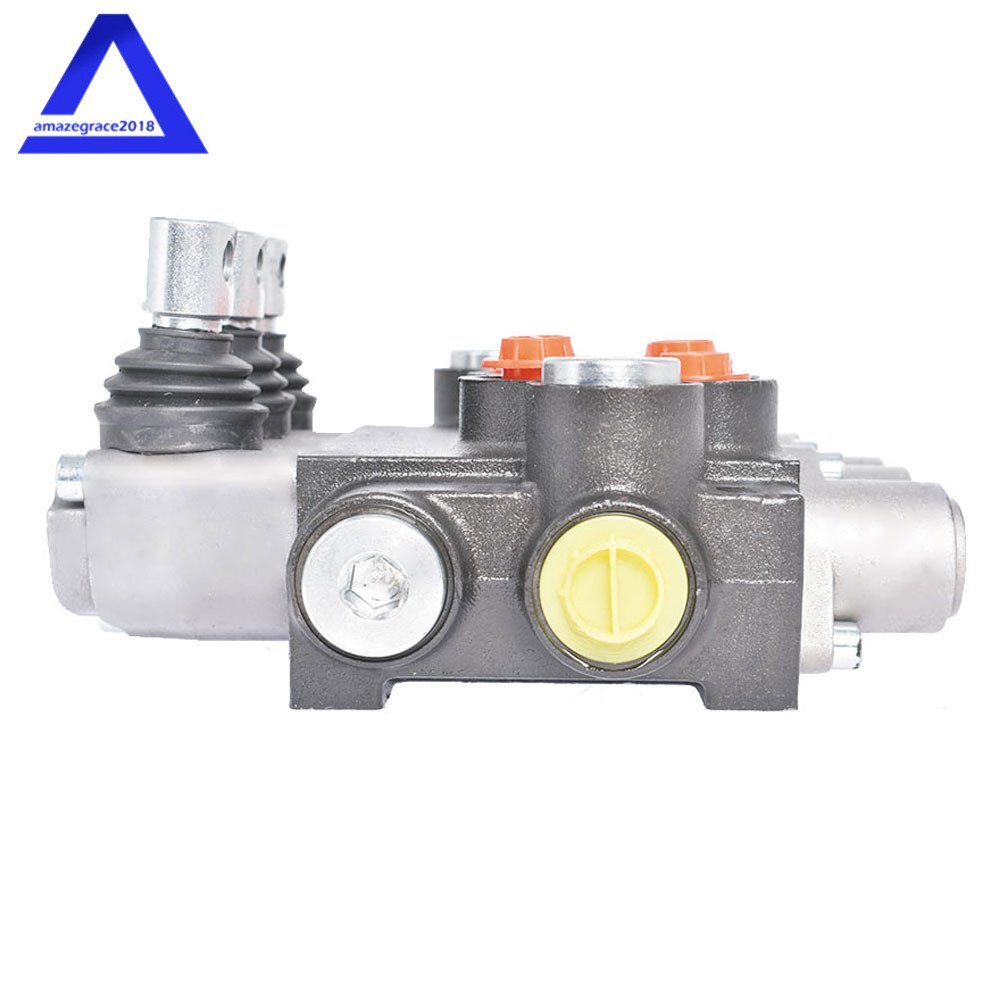 3 Spool Hydraulic Directional Control Valve 11GPM Double Acting Adjustable