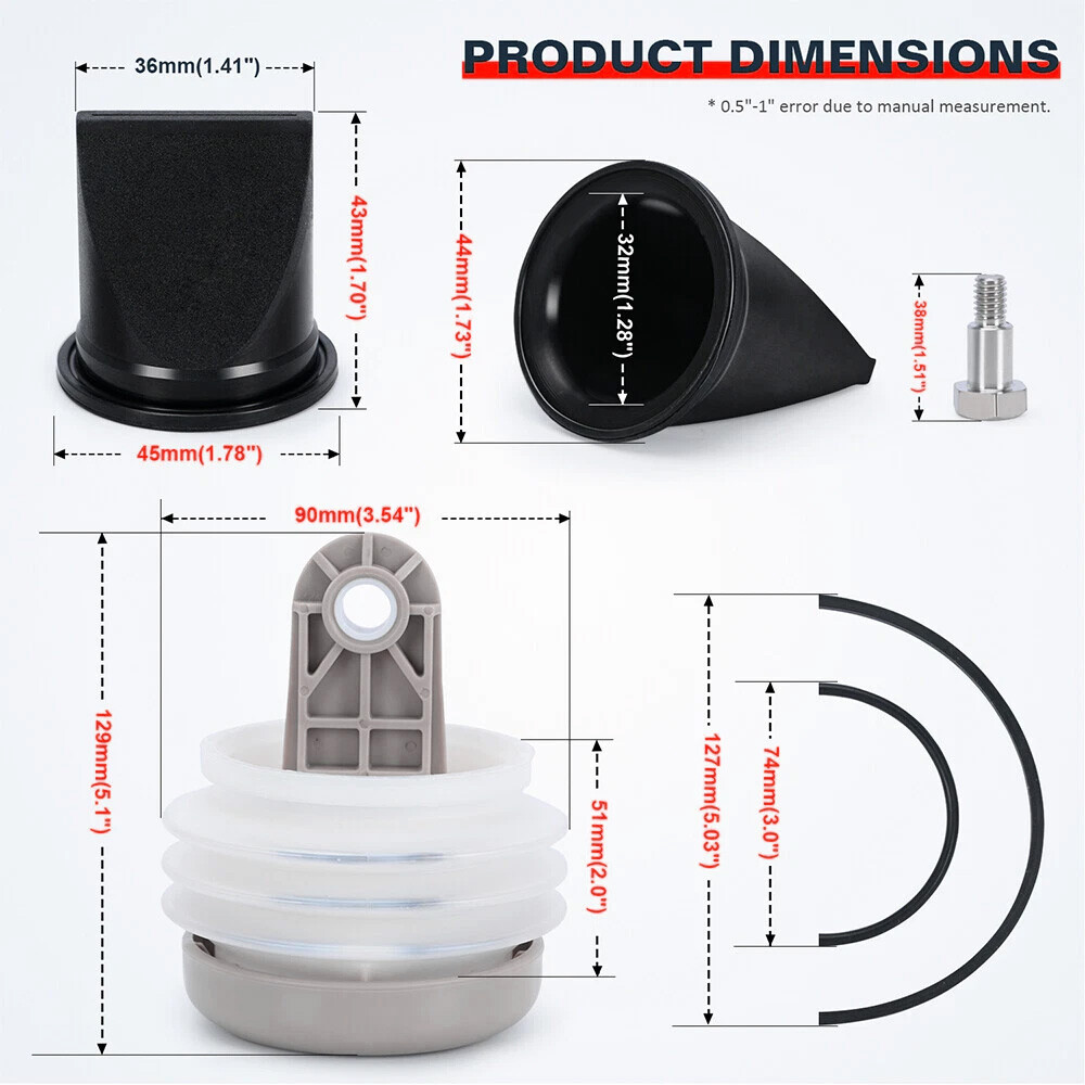 Pump Bellow Kit For Dometic SeaLand Vacuflush S J T Series OE#385230980