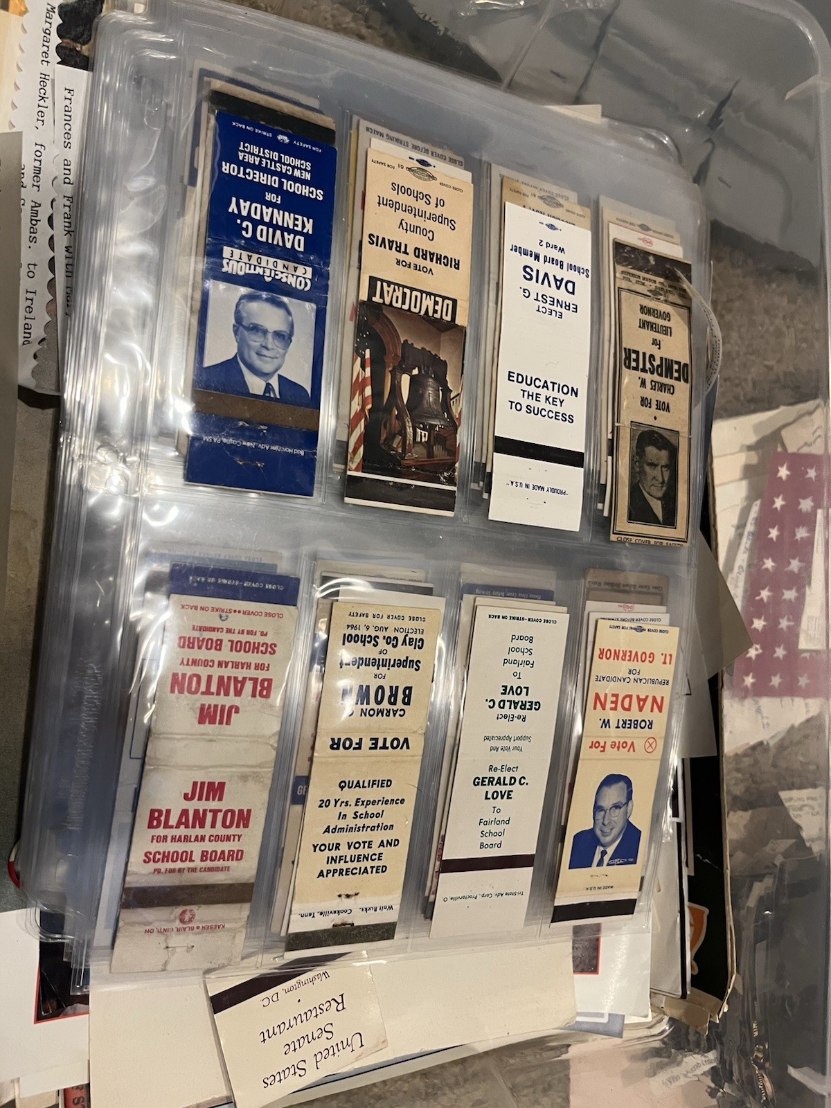 Political Ephemera Lot Paper, Pins, Collectibles, Stickers, Match By The Pound!