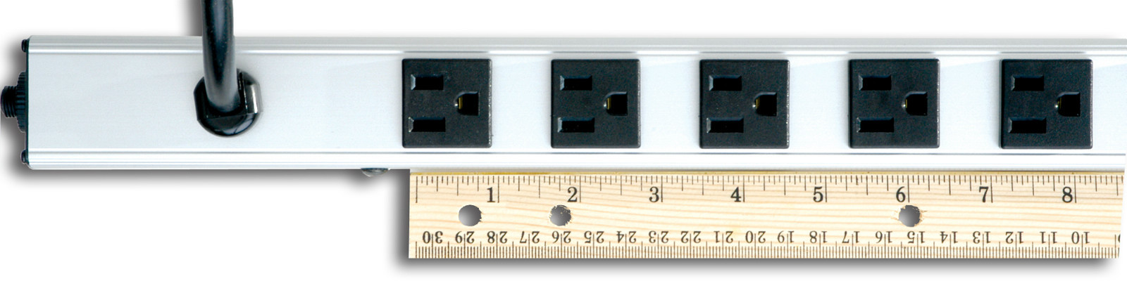 24 OUTLETS 48” Heavy Duty Metal Housing Power Strip 15 ft Power Cord Bench Desk