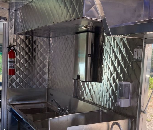 48X96 Diamond Stainless Steel Quilted Wall Back Splash for Restaurant Food Truck