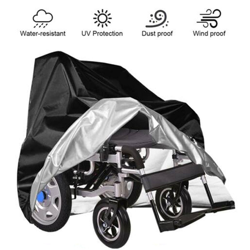 Waterproof Wheelchair Storage Cover For Electric Wheelchairs 210D Oxford Cloth