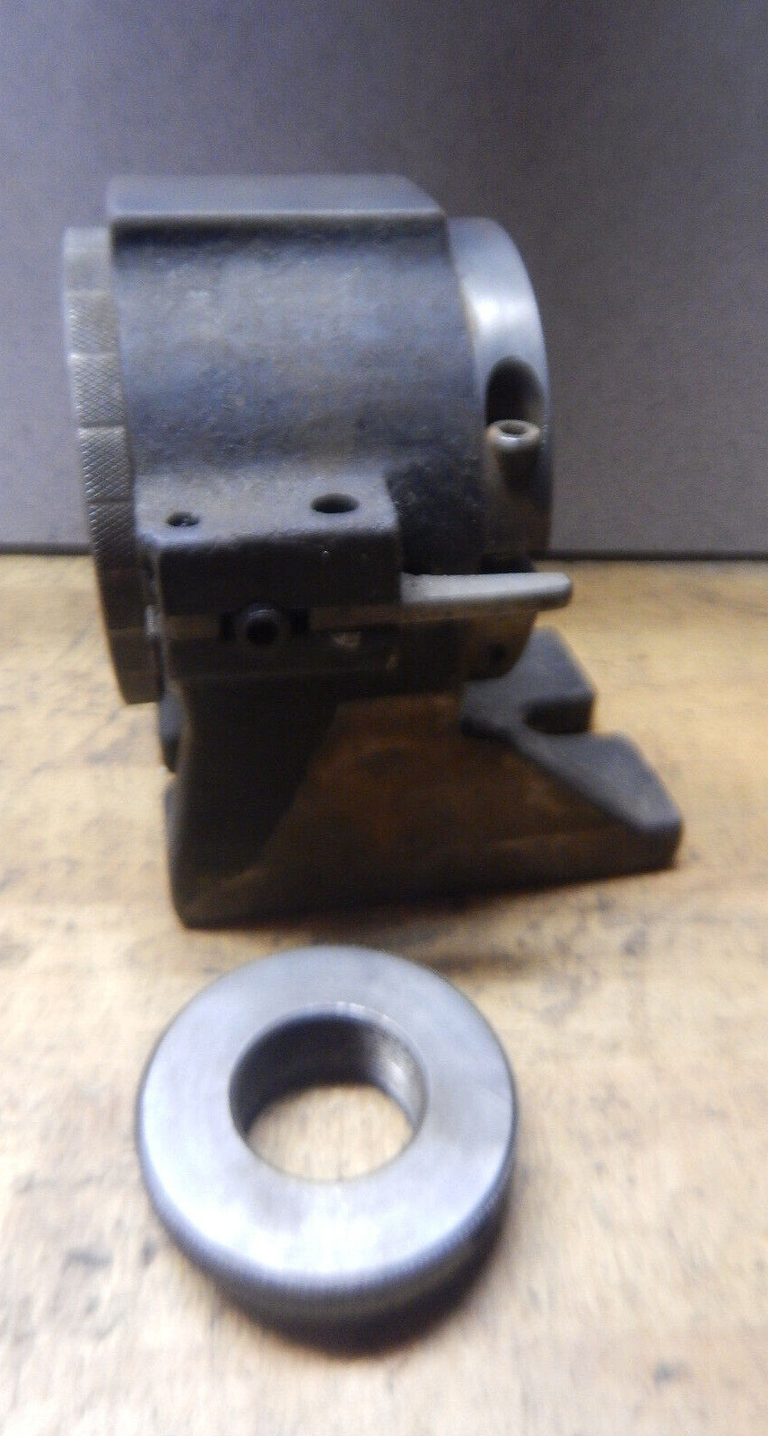 OLDER KALAMAZOO INDUSTRIES 5C COLLET INDEX FIXTURE W/ DRAW BAR