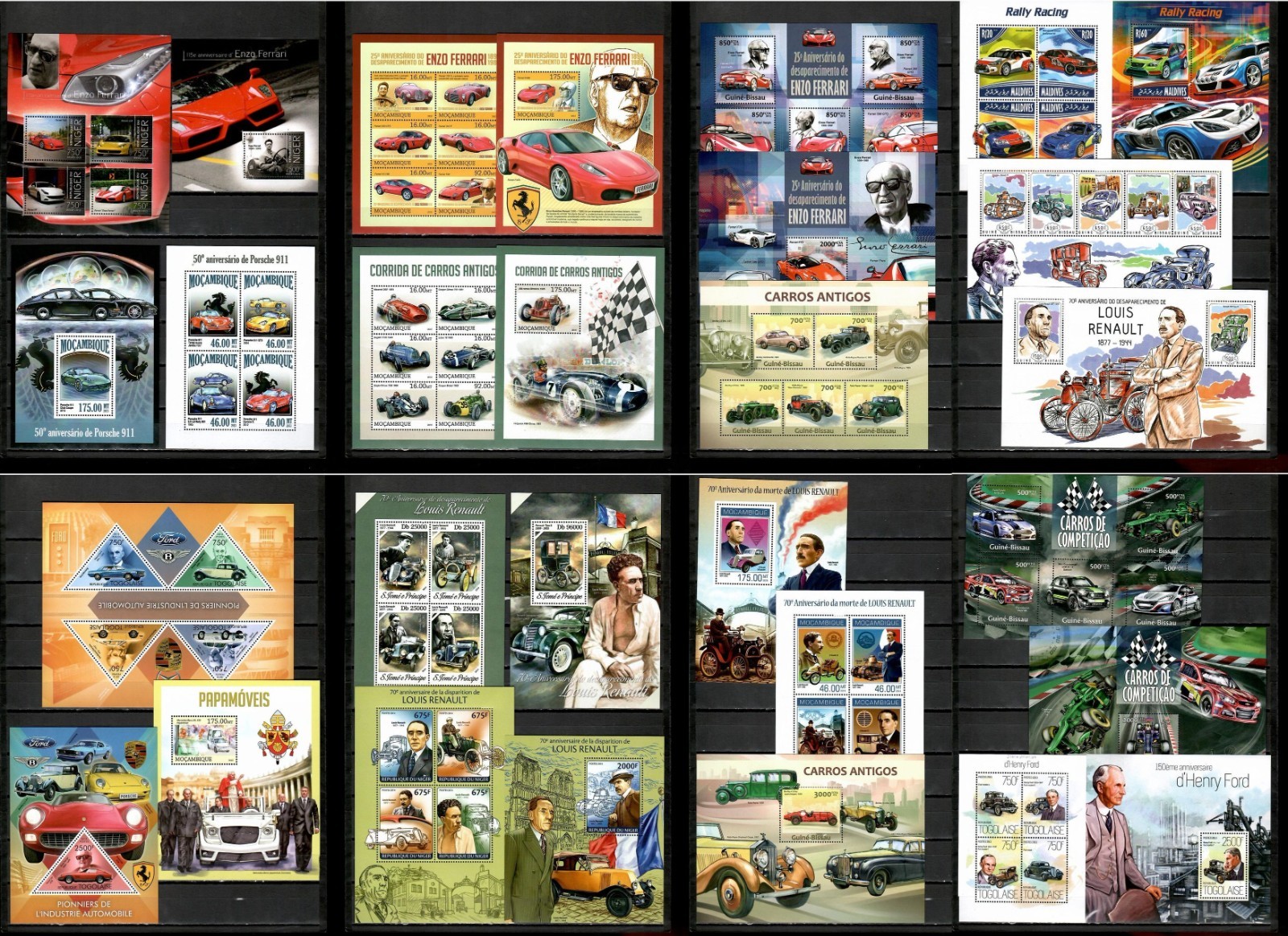 CARS / AUTOMOBILES [Pt.2] Collection 60 s/s Michel CV 707.50€ MNH #CNA424
