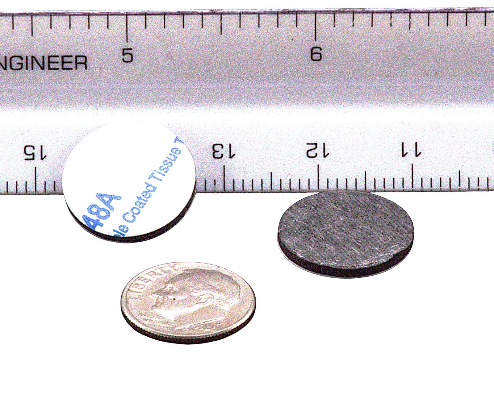 1/2" Dia x 1/16" Rubber Bonding Dots – Double-Sided Mounting Pads Fabrication