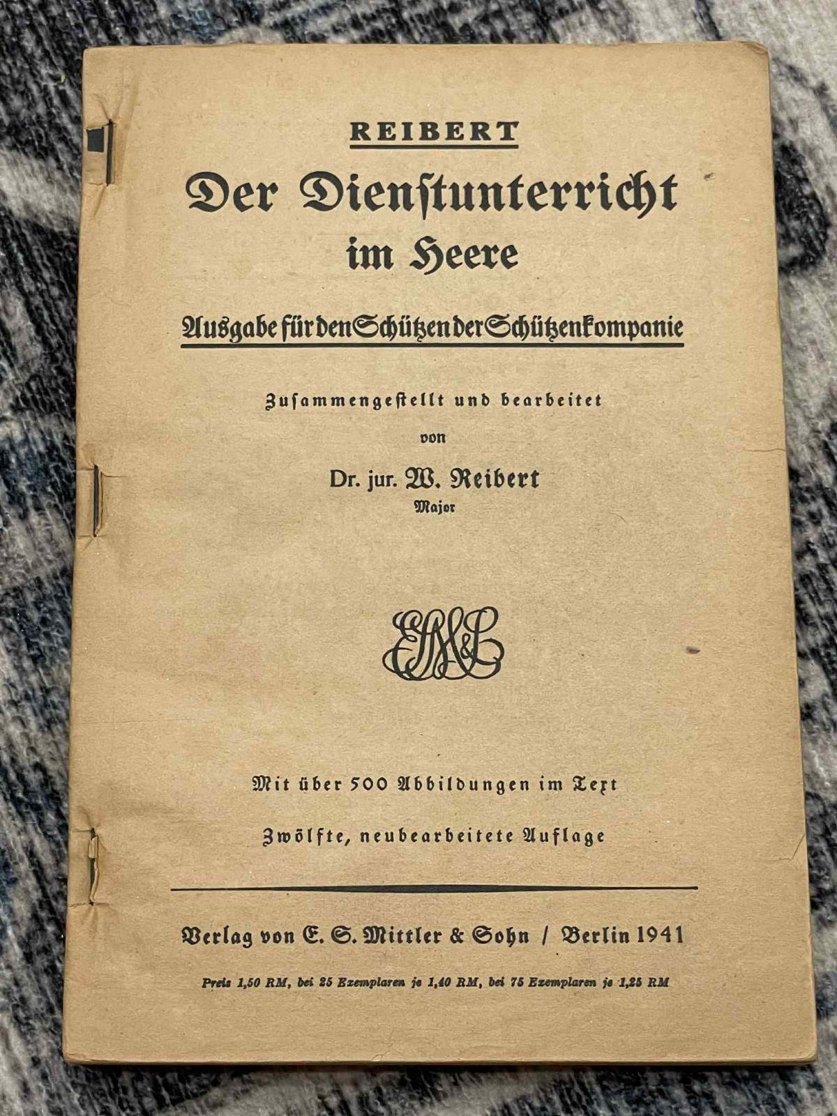 WW2 WWII German Army Military Wehrmacht Heer Infantry Training Guide Book