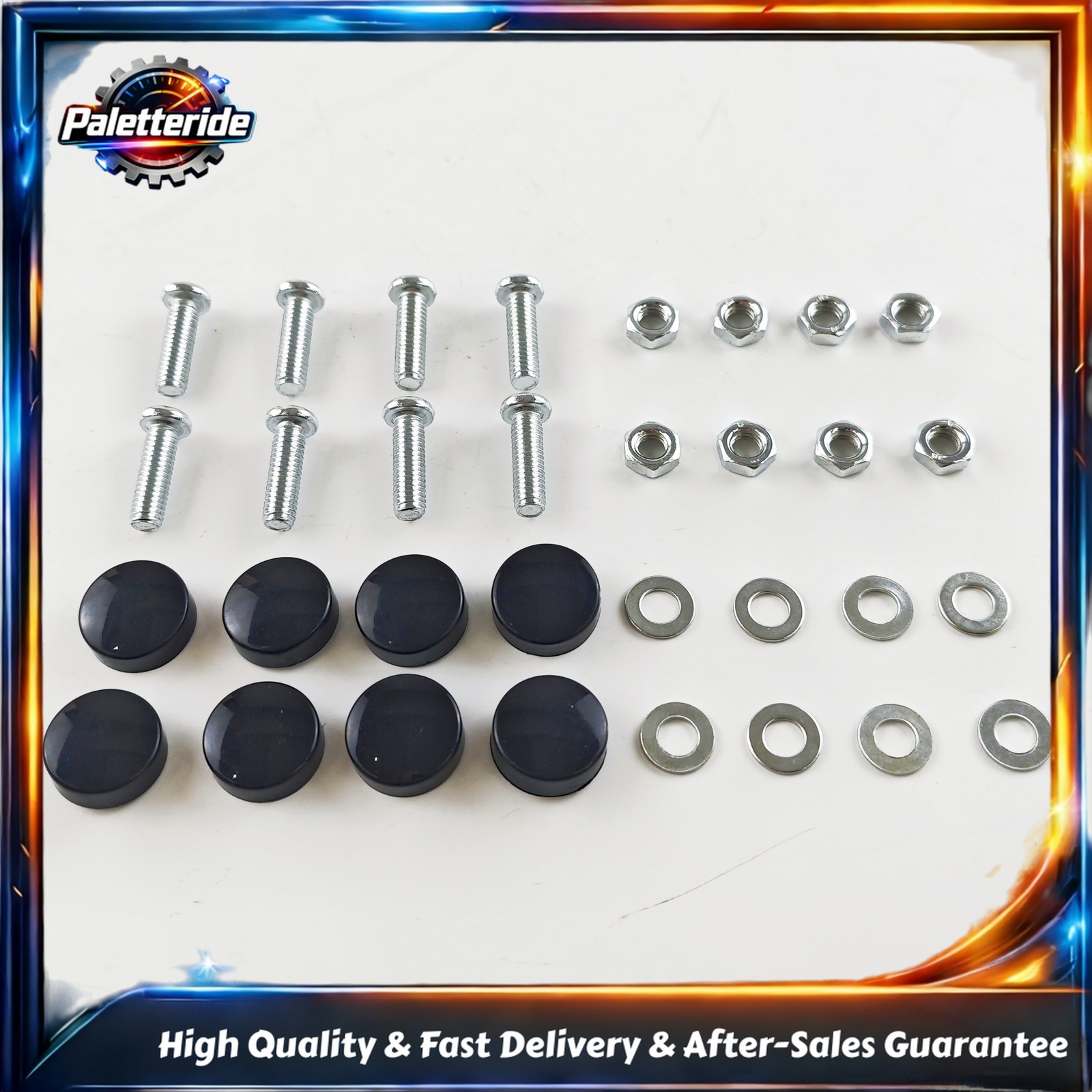 NEW 2Pcs Auto Tag Shield Protector include License Plate Covers & Frames & Screw