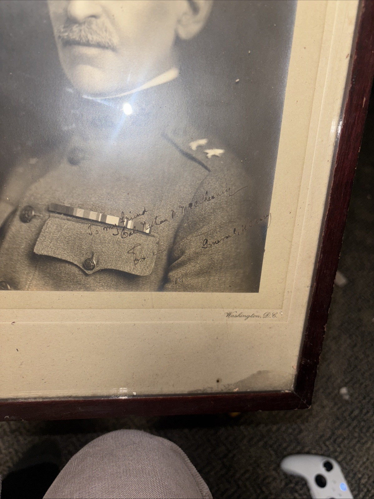 20th-Century Framed Photograph – Major General Enoch H. Crowder Inscribed