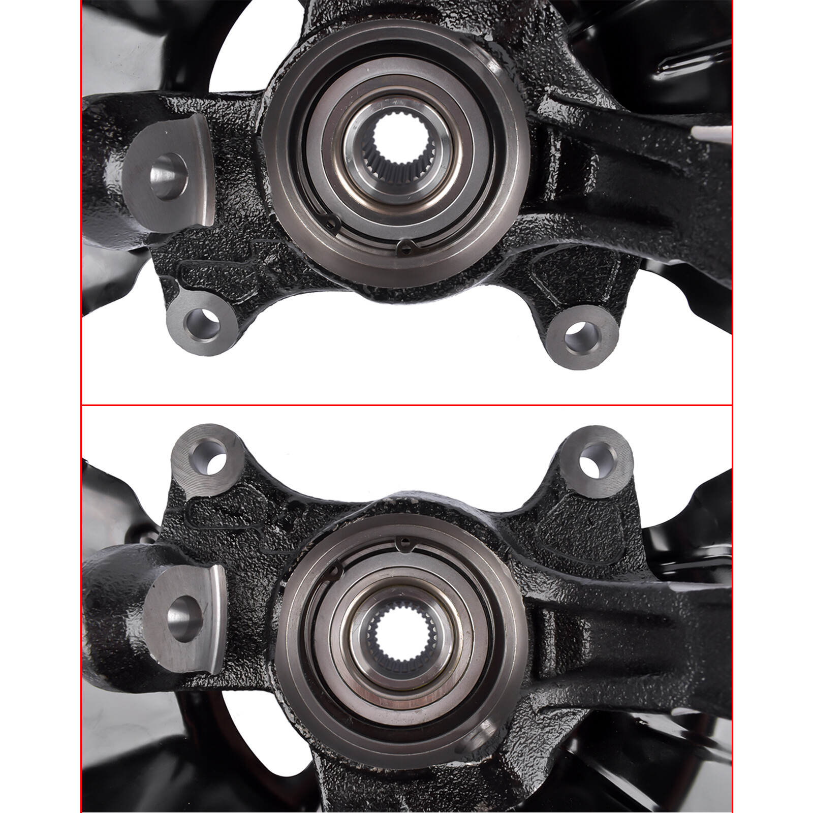 Pair Front Wheel Bearing Hub Knuckle Assy for 14-18 Toyota Corolla 1.8L 698-476