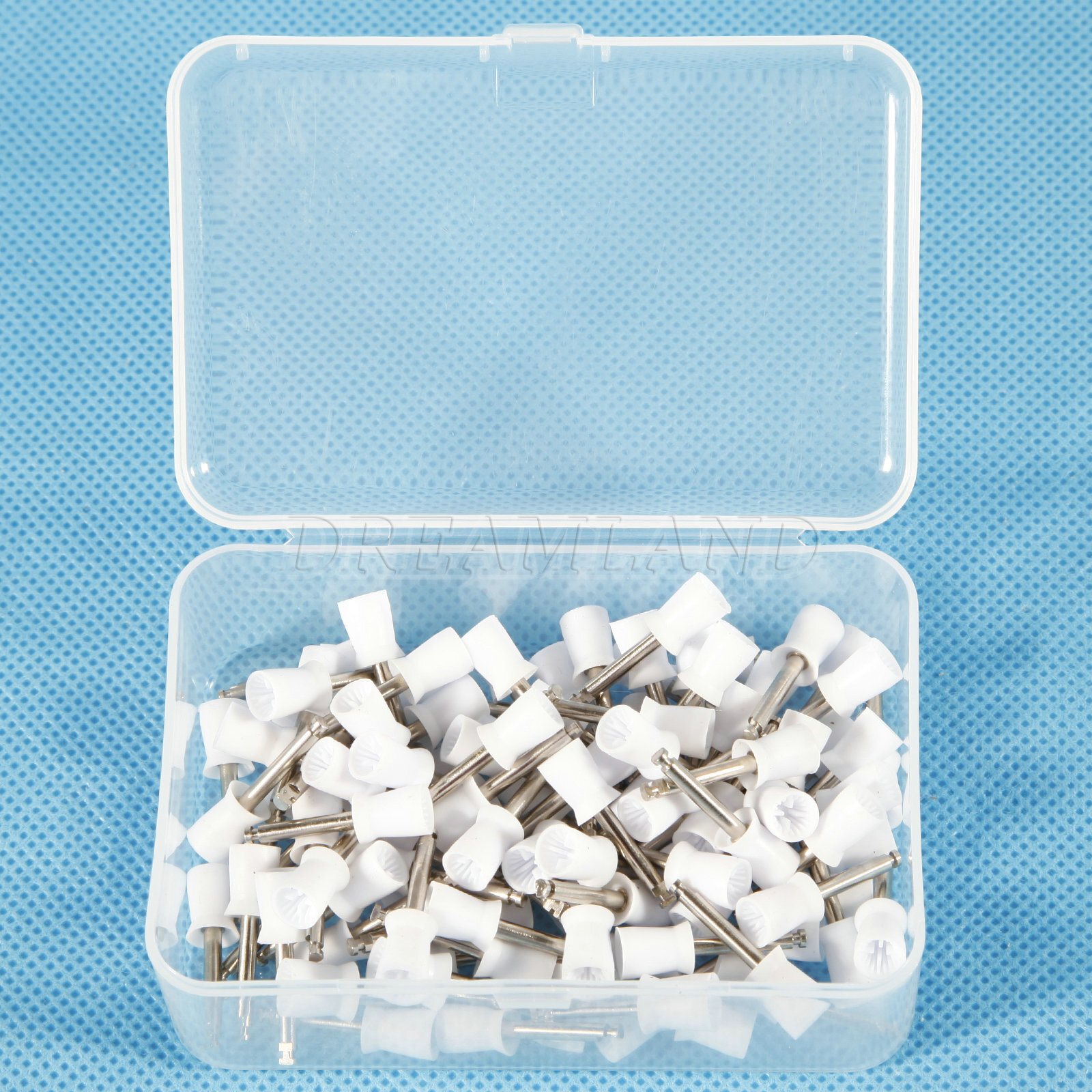 100 Uds. Copas de pulido Dental, cepillo goma tipo pestillo de copa profiláctica