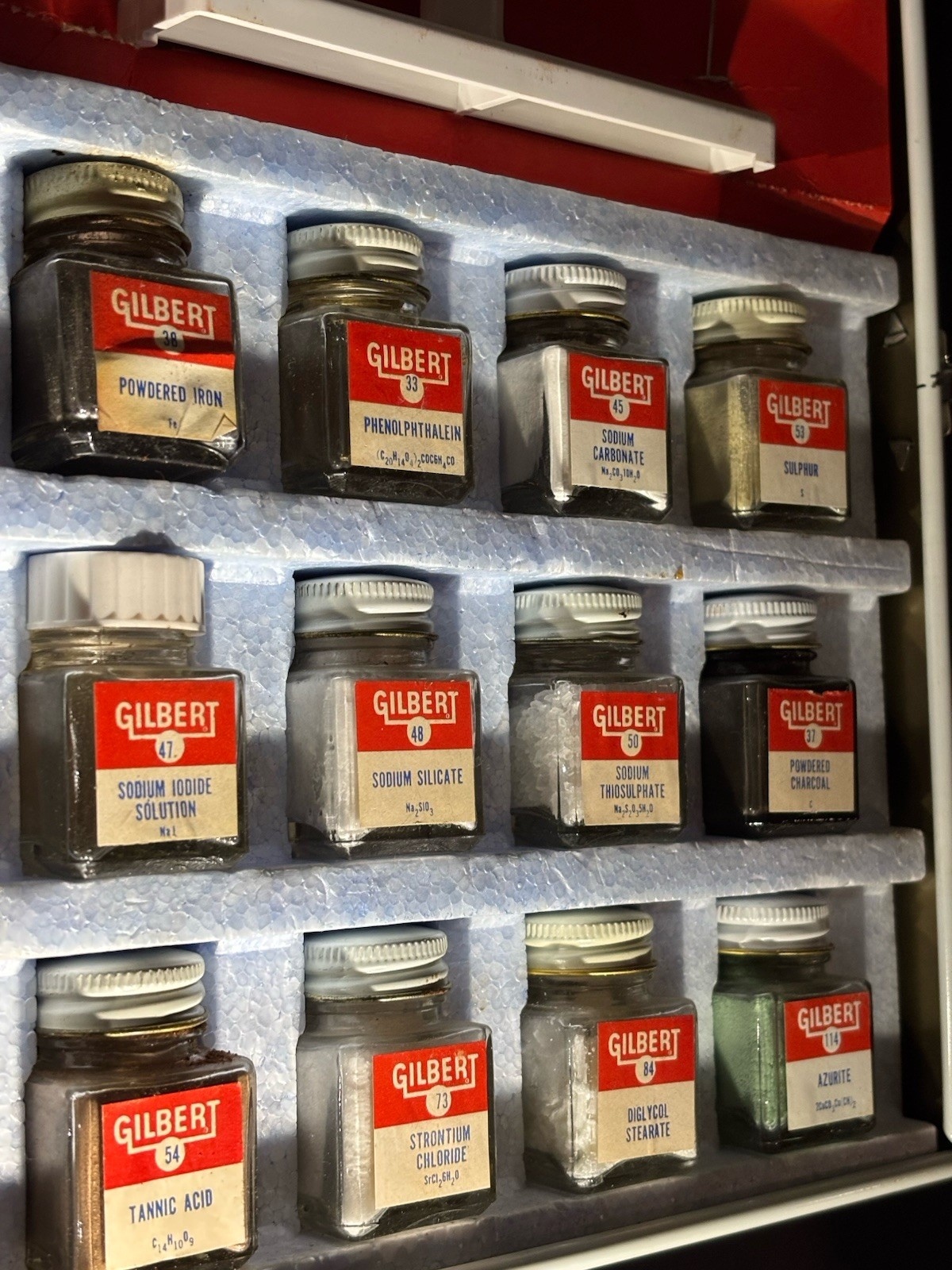 Vintage 1963 Gilbert Chemistry Lab Complete W/ Chemicals 100% Intact