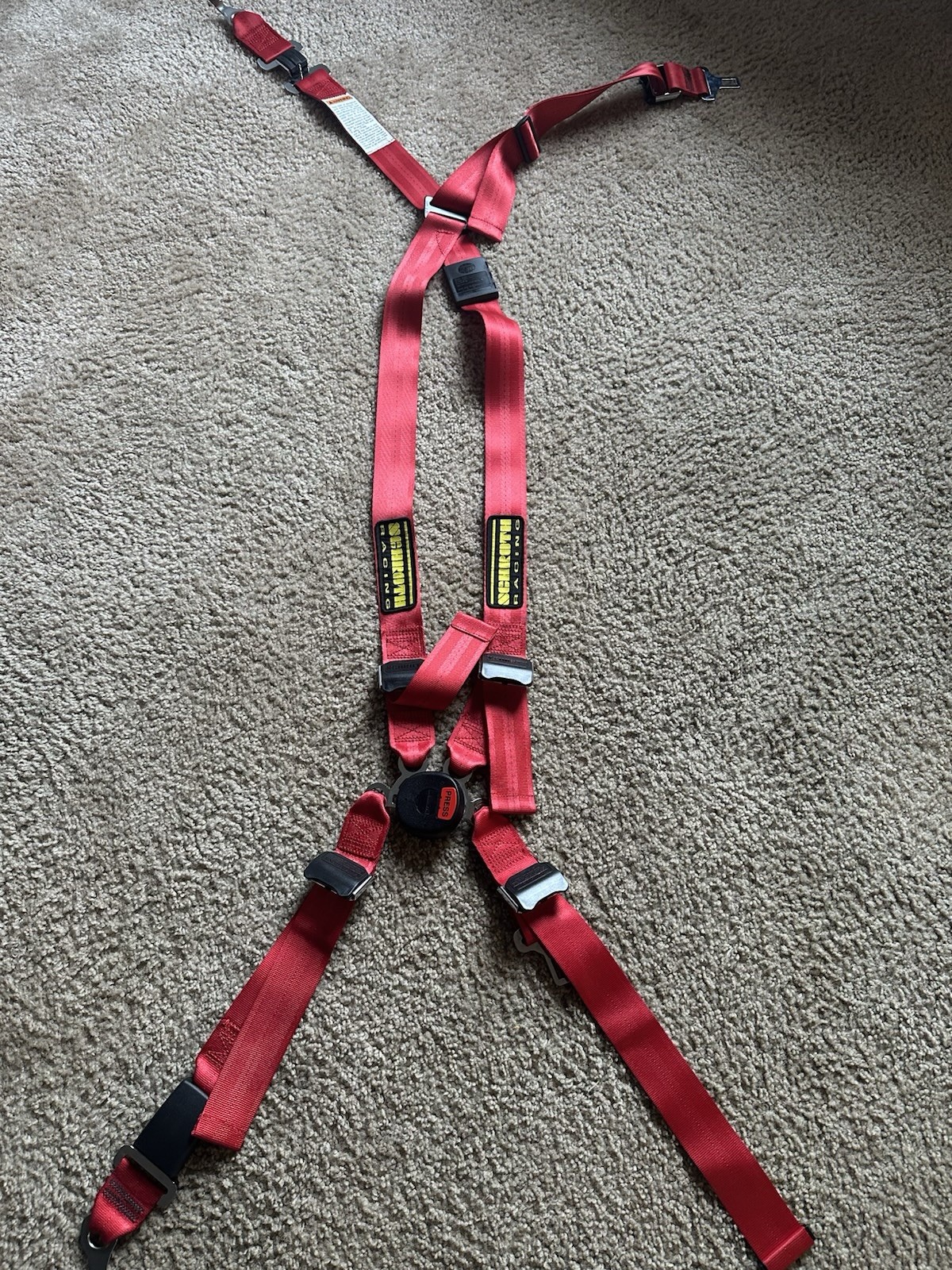 Schroth Profi II ASM FIA Approved 4 Point Race Seat Harness, Driver & Passenger