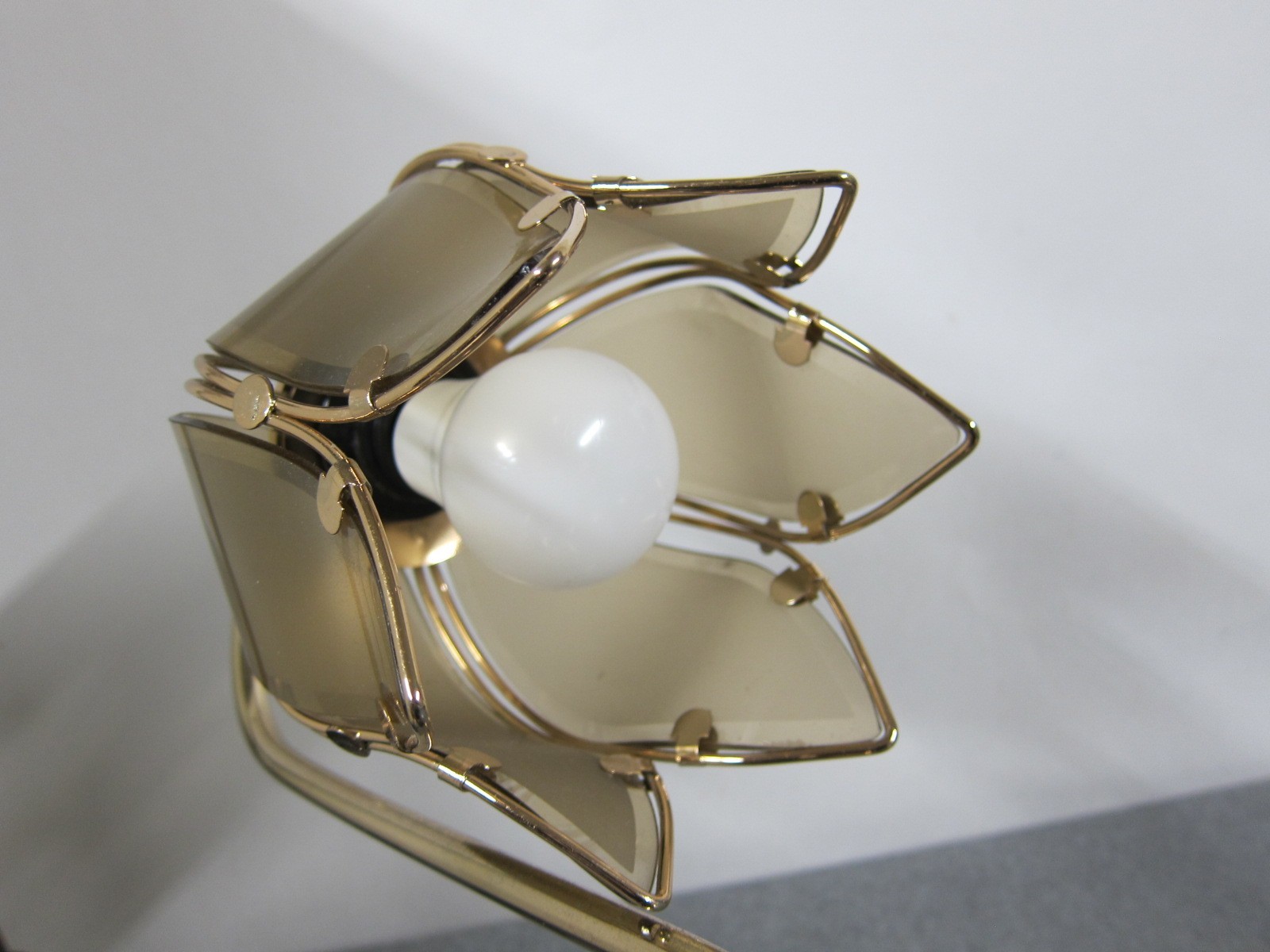 Lotus Tulip Flower Rose Gold Brass 3-Way Touch Lamp