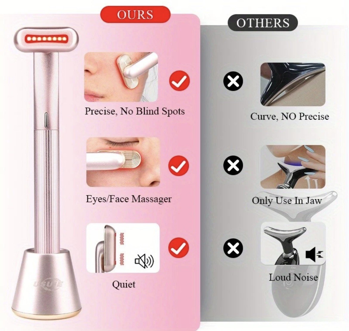 Usuie Red Light Therapy Face Wand