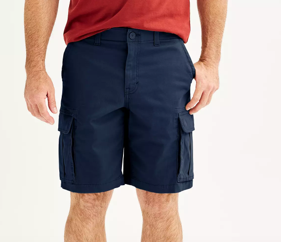SONOMA Mens (10” Ins) Flexwear Everyday CARGO SHORTS Szs 28-42 (Many Colors) NWT