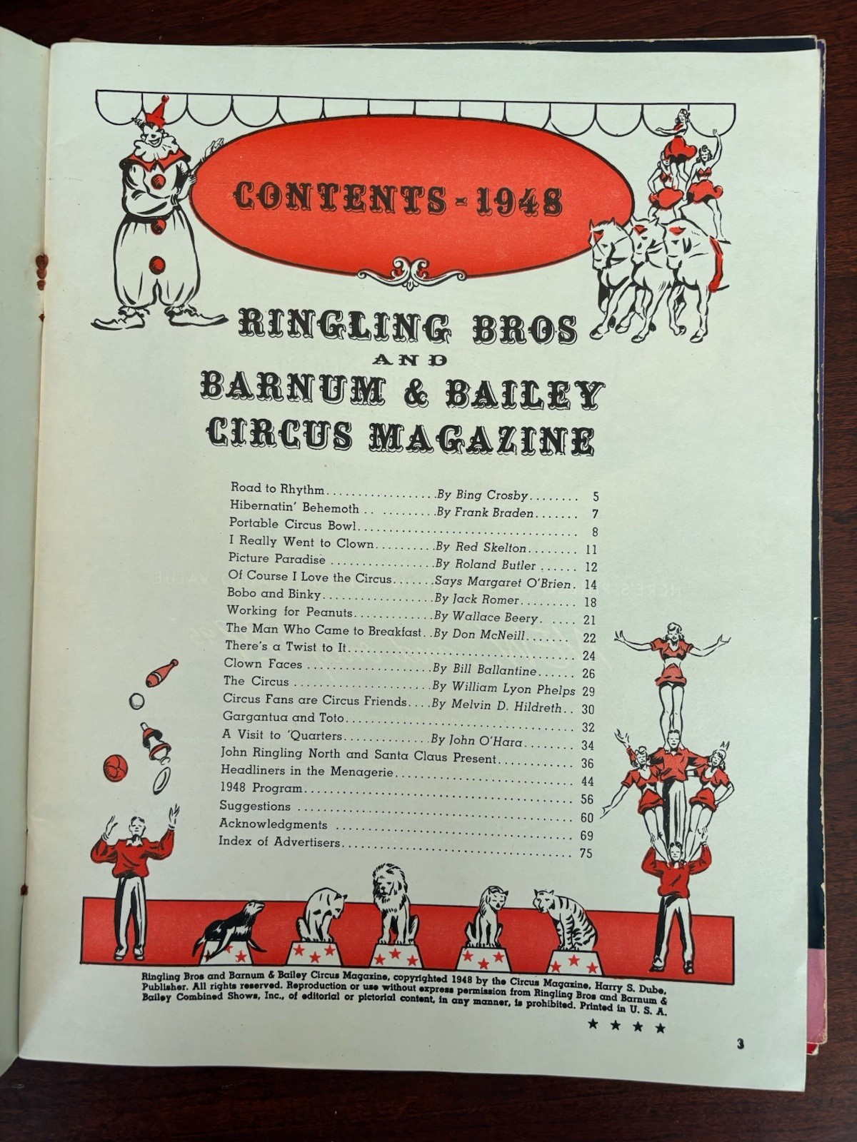 Vintage Ringling Bros Barnum Bailey Circus Programs 1942 1945 1948 1949 Lot Arno