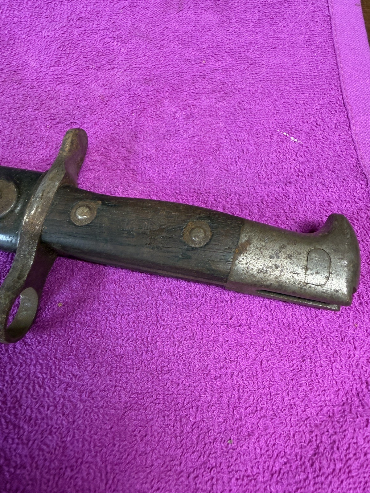 US ARMY PRE WWI US KRAG JORGENSEN BAYONET-DATED 1902-WITH SCABBARD
