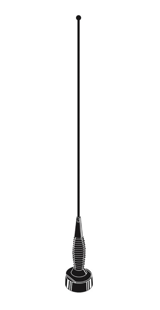 1/4 Wave NMO BLACK Spring Antenna VHF 132-174 MHz Tunable Mobile Ham Radio