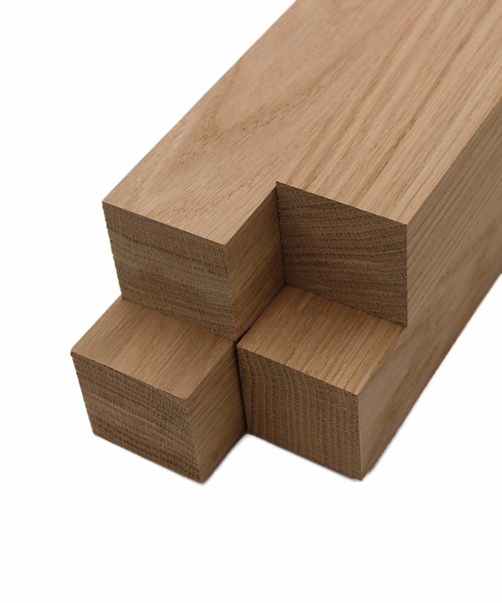 White Oak Turning Blanks (4pc) 2" x 2"