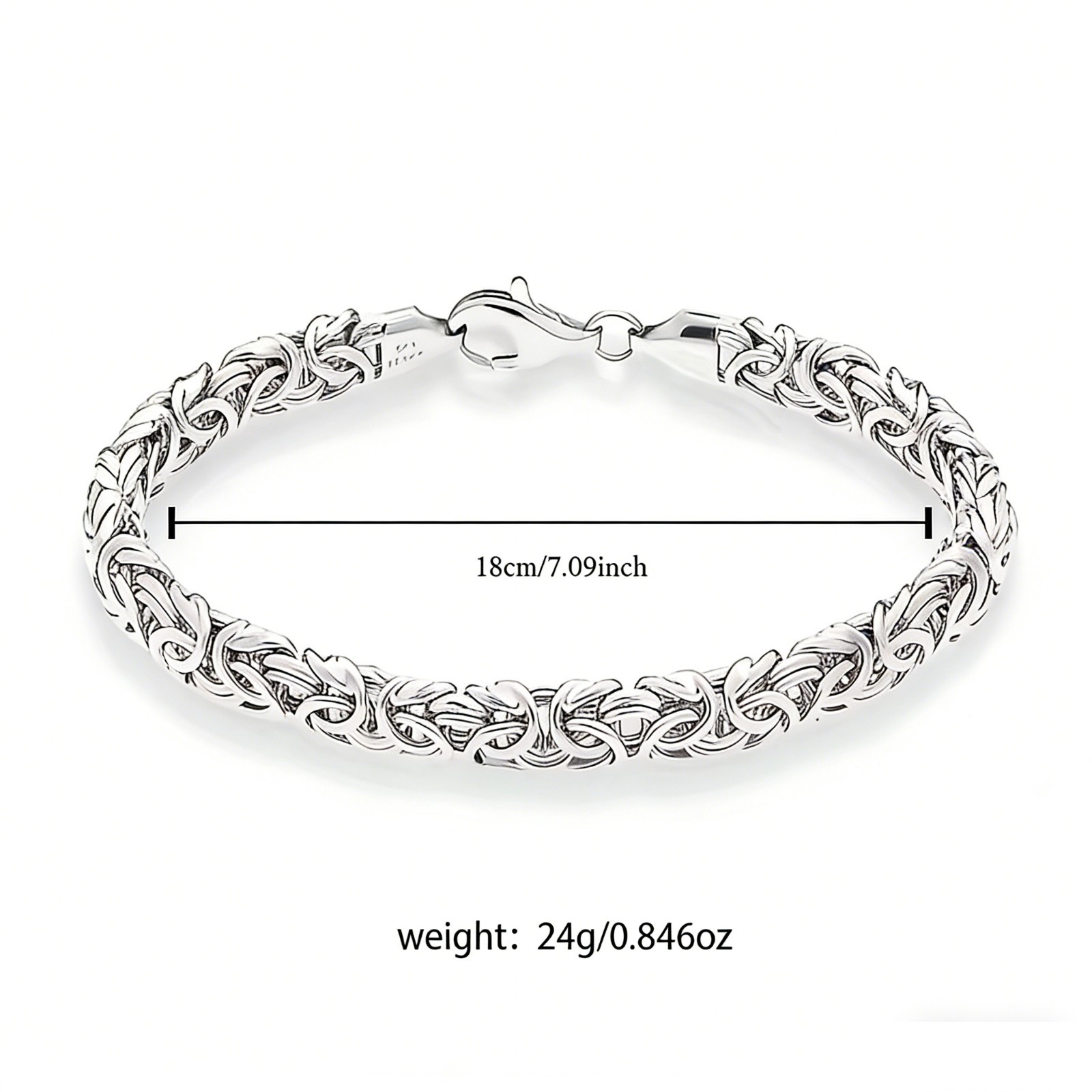 2PCS Classic Sparkling Byzantine Bracelet Everyday-Wear for Women Gifts
