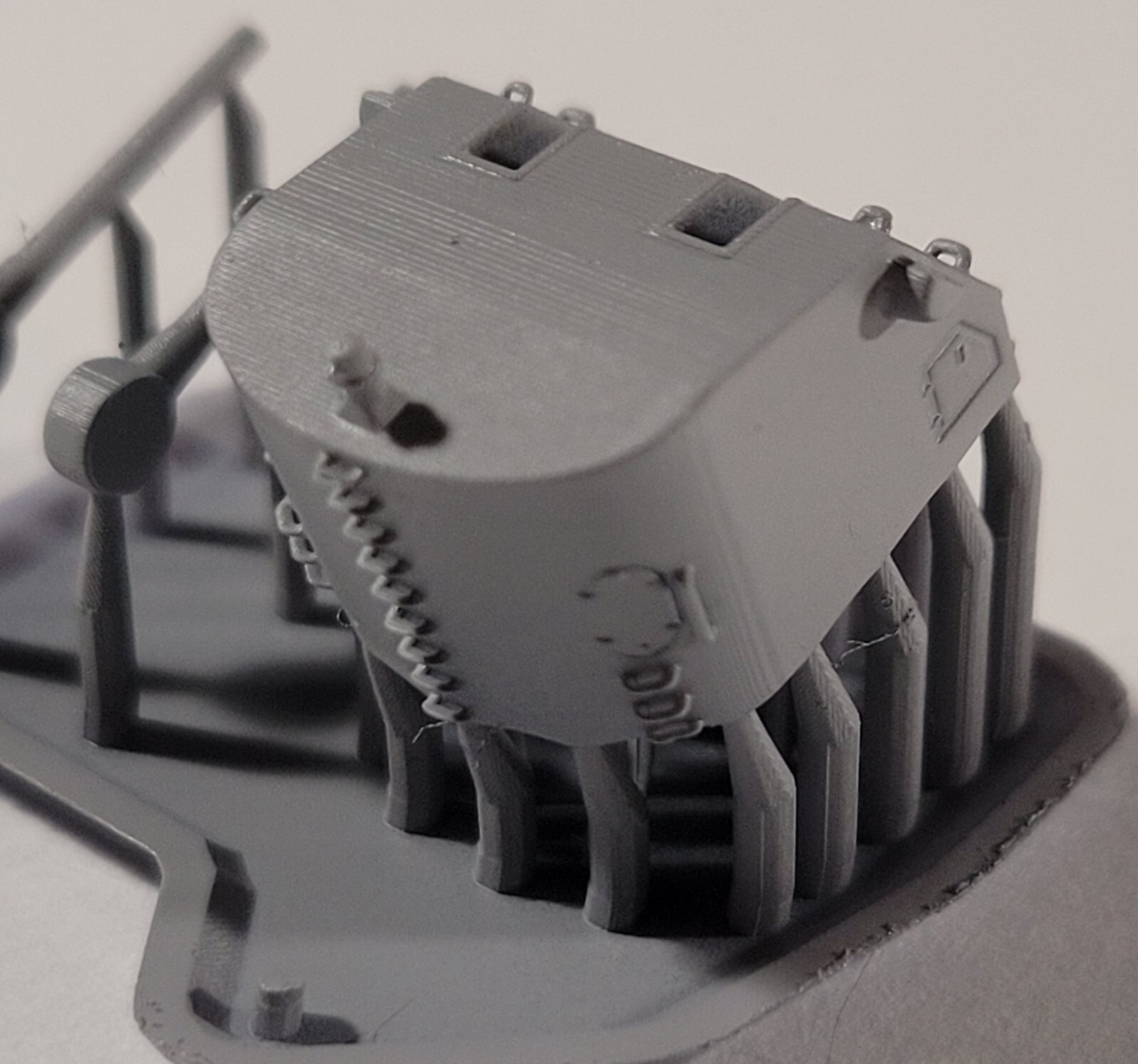 1/350 3D printed 5in Replacement Guns 8pc set for Very Fire Atlanta model kit